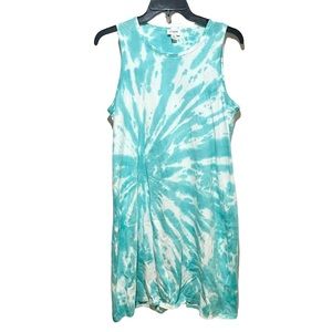 J. Crew Turquoise Tie Dye Cotton Dress